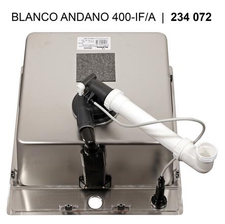 Blanco ANDANO 400 IF/A InFino Nerez hedvábný lesk s excentrem PushControl 525244