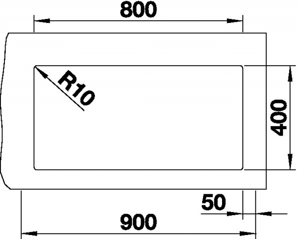 Blanco SUBLINE 800 U InFino Silgranit bílá soft bez táhla 527174