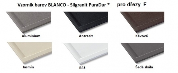 Blanco AXIA III 6 S-F InFino Silgranit černá sklen.kráj.deska dřez vpravo s exc. 525854