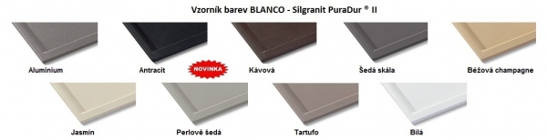 Blanco METRA 9 Silgranit aluminium dřez vlevo 513268