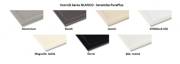 Blanco SUBLINE 350/150 U InFino Keramika basalt dřez vlevo bez excentru 523746