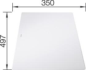 Blanco AXIA III 6 S InFino Silgranit bílá sklen.kráj.deska dřez vlevo s exc. 524657