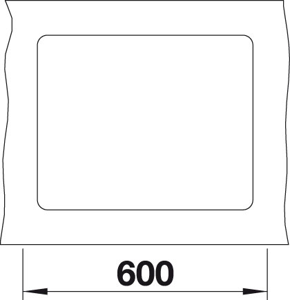 Blanco SUBLINE 500 F InFino Silgranit šedá skála bez táhla 523533