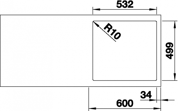Blanco SUBLINE 500 IF/A SteelFrame InFino Silgranit antracit bez táhla 524113