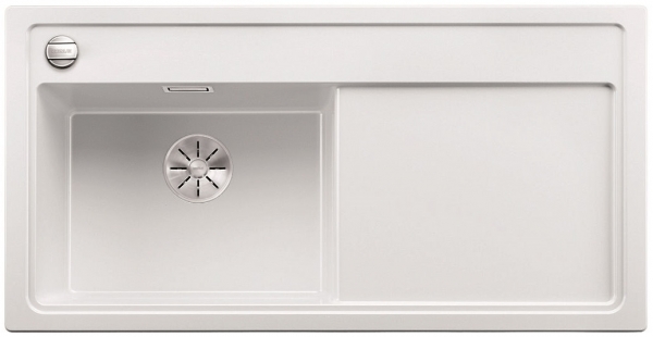 Blanco ZENAR XL 6 S InFino Silgranit bílá soft dřez vlevo s exc. a kráj.deska dřevo 527186