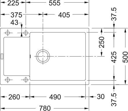 FRANKE MRG611-78 BB sahara + excentrické ovládání, VÝPRODEJ