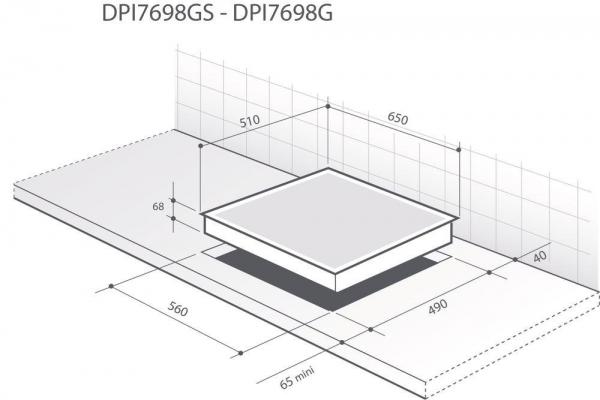 DE DIETRICH DPI7650BU - Vystavený kus - VÝPRODEJ