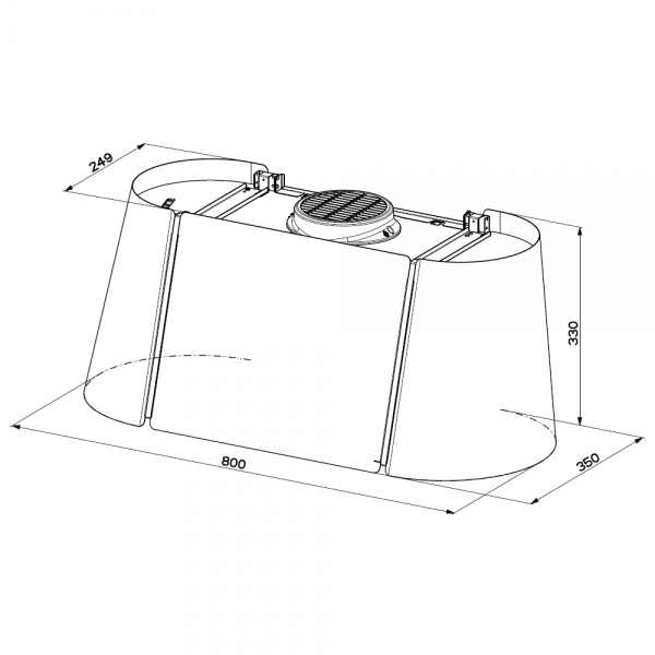 FABER BEAT XL WALL BK MATT F80