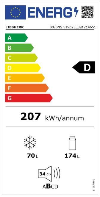 LIEBHERR IKGBNS 51Vd23 Plus NoFrost + 10 LET ZÁRUKA