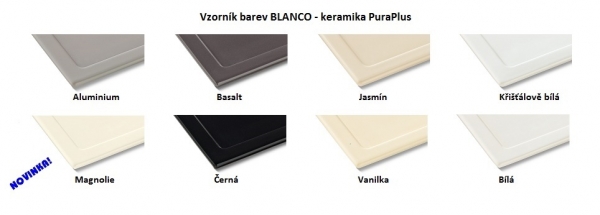 Blanco SUBLINE 375 U Keramika zářivě bílá  bez táhla 516035