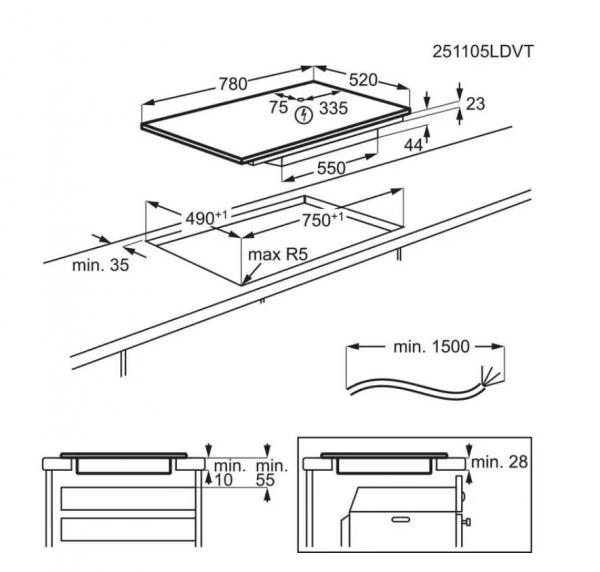 ELECTROLUX KIV83443CT 