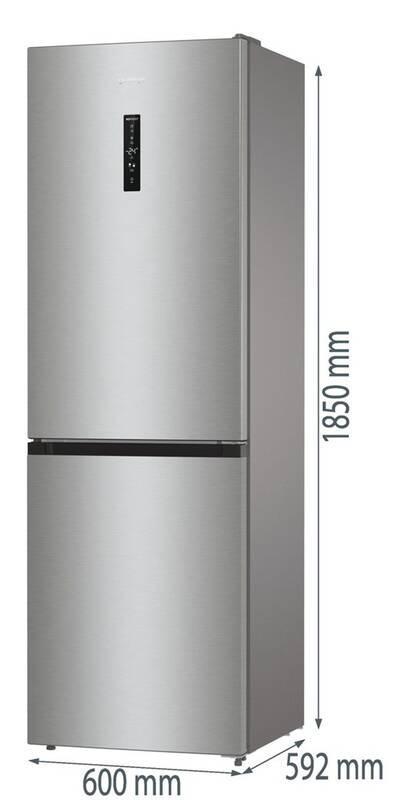 Gorenje NRK619CA2XL4 Volně stojící kombinovaná chladnička s mrazničkou