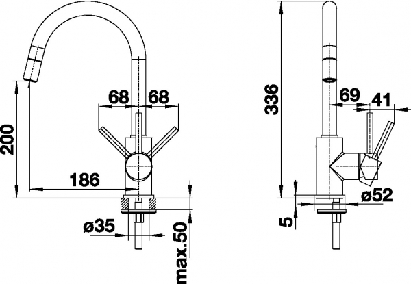 Blanco MIDA-S  chrom 521454