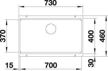 Blanco ETAGON 700 U InFino Silgranit šedá skála bez excentru s pojezdy 525168