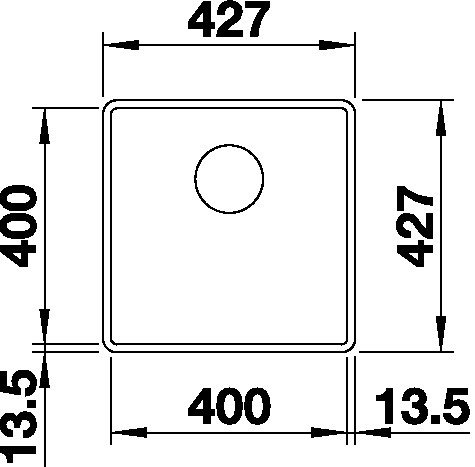 Blanco SUBLINE 400 F InFino Silgranit šedá vulkán bez táhla BK527348