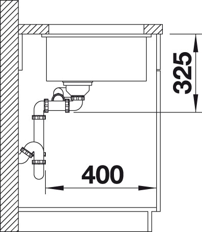 Blanco SUBLINE 350/150 U InFino Keramika magnolie lesklá dřez vlevo bez excentru 523742