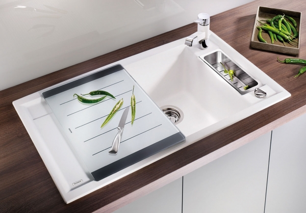 Blanco AXIA II 5 S Silgranit bílá dřez vpravo s excentrem přísluš. ano 516805