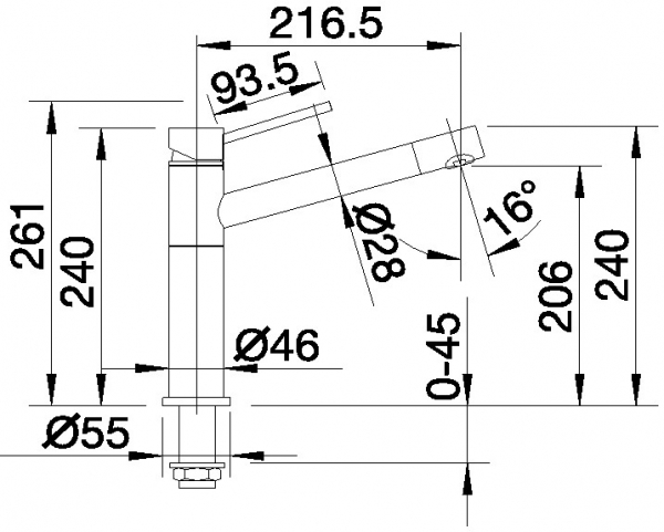 Blanco ALTA chrom 512319
