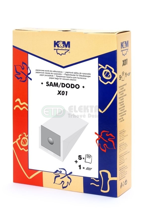 K&M SÁČKY DO VYSAVAČE SAM/DODO X01
