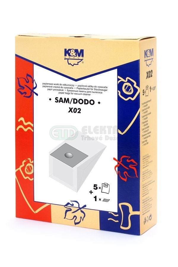 K&M SÁČKY DO VYSAVAČE SAM/DODO X02