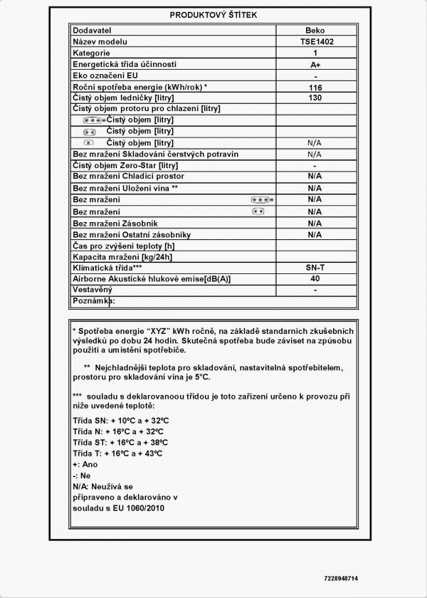 Beko TSE 1402