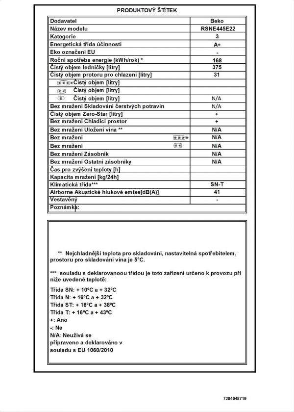 Beko RSNE 445 E22