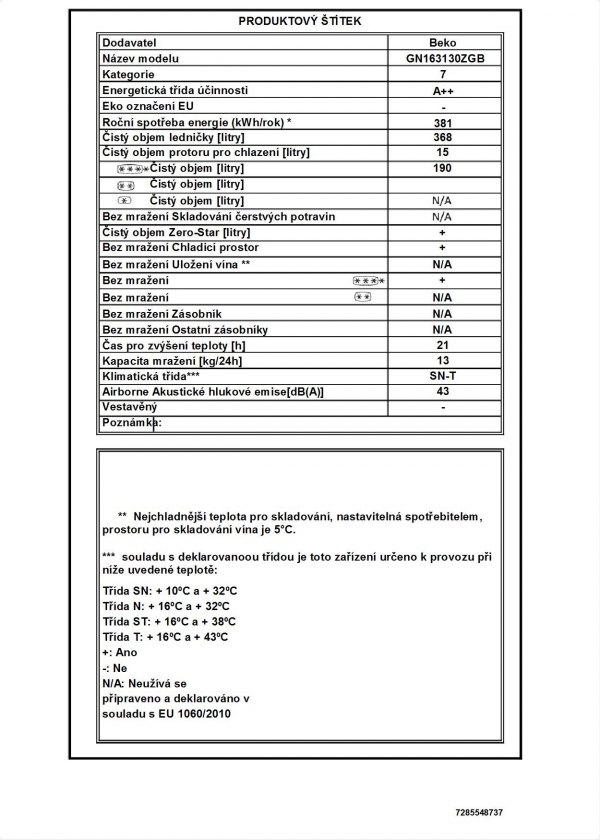 Beko GN 163130 ZGB