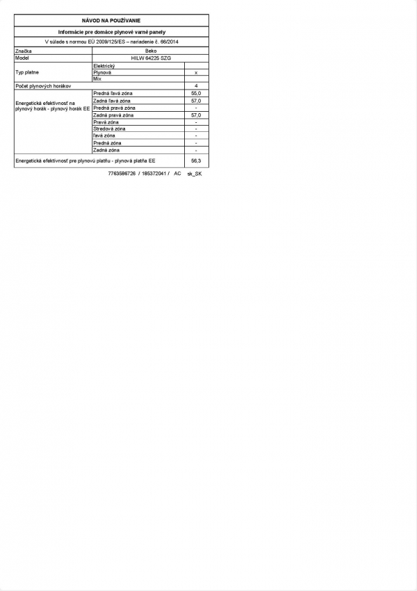 Beko HILW 64225 SZG