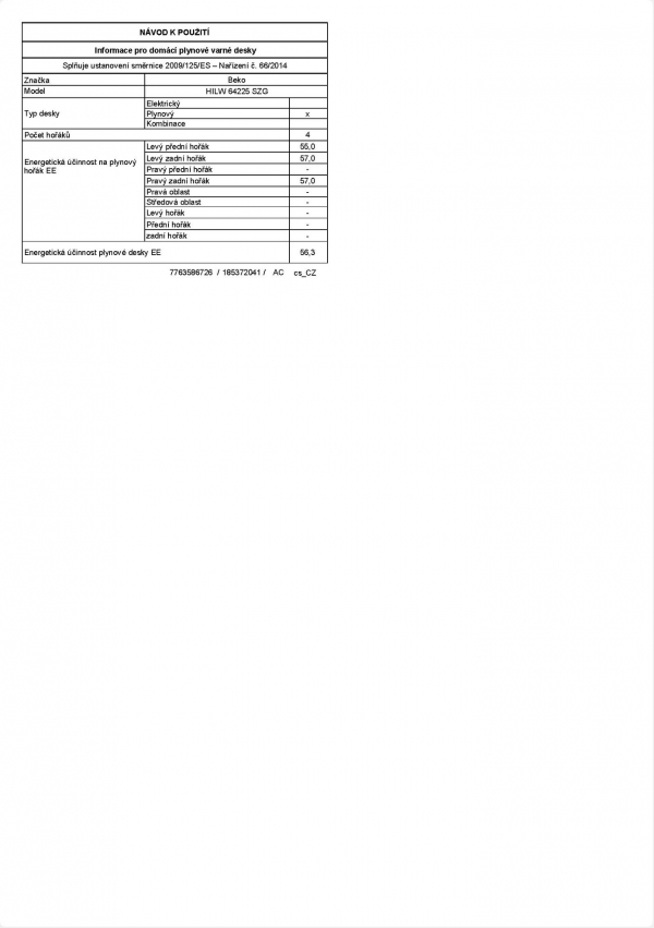 Beko HILW 64225 SZG