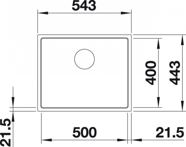 Blanco SUBLINE 500 IF Steel Frame Silgranit antracit bez táhla 519430