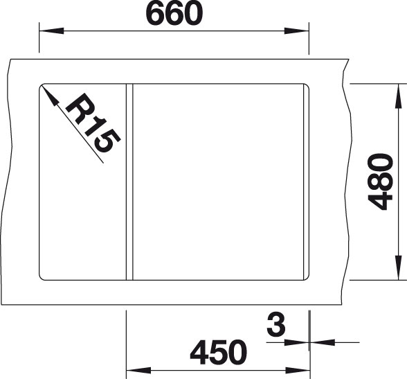 Blanco METRA 45 S Compact Silgranit šedá skála oboustranné provedení 519562
