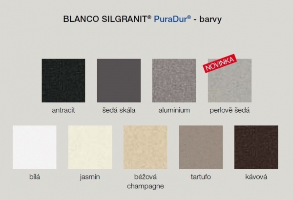 Blanco ZIA 5 S Silgranit aluminium oboustranné provedení bez excentru 520513