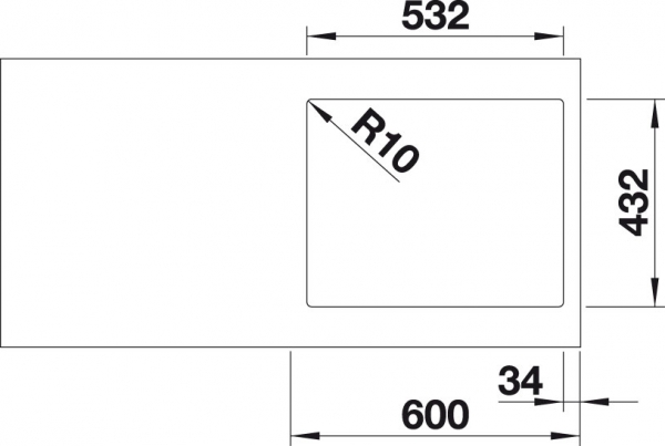 Blanco SUBLINE 500 IF Steel Frame Silgranit antracit s táhlem 521015