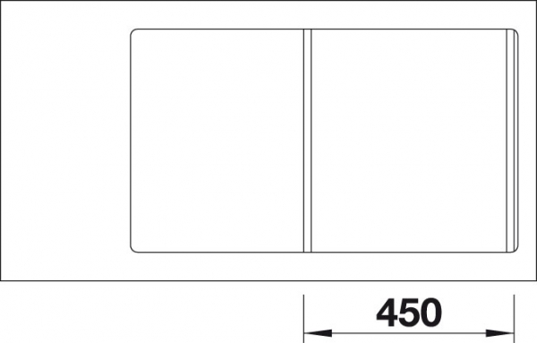 Blanco ZENAR 45 S-F InFino Silgranit bílá dřez vlevo s exc. a kráj. deska dřevo 523828
