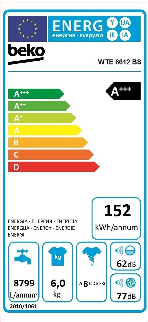 Beko WTE 6612 BS