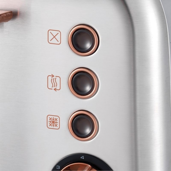 Morphy Richards topinkovač Accents Rosegold Brushed 4S