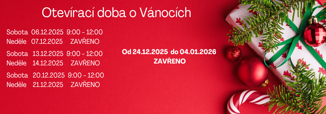 Otevírací doba o Vánocích